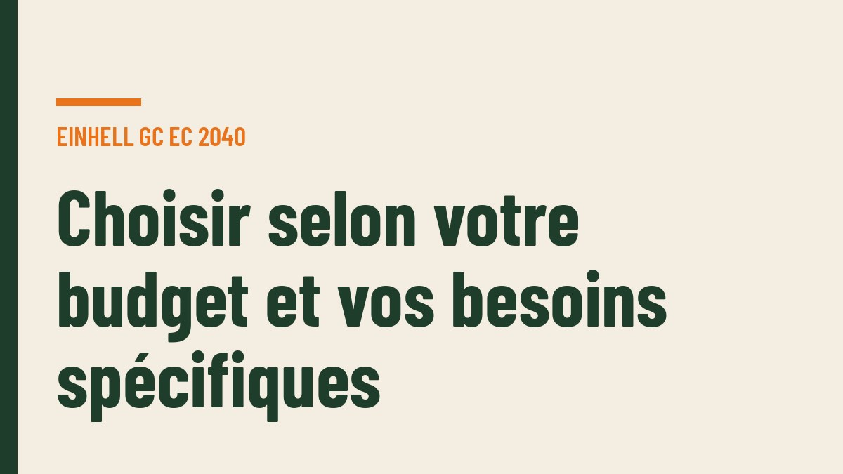 Choisir selon votre budget et vos besoins spécifiques