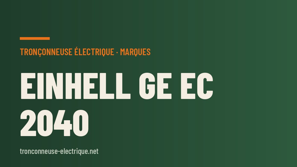 Einhell GE EC 2040