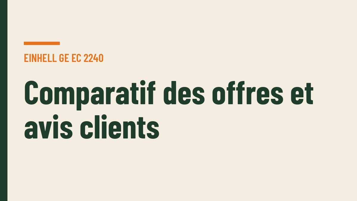 Comparatif des offres et avis clients