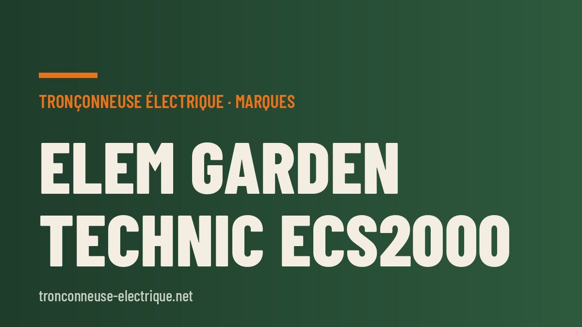 Elem Garden Technic ECS2000