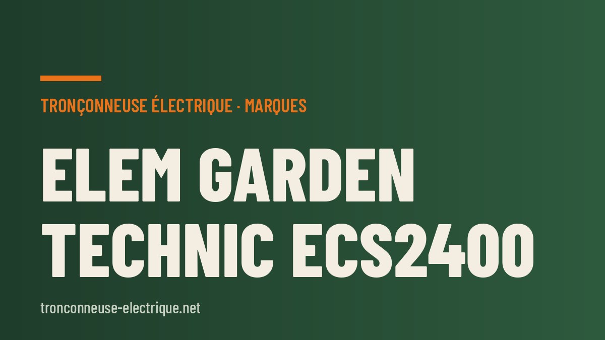 Elem Garden Technic ECS2400