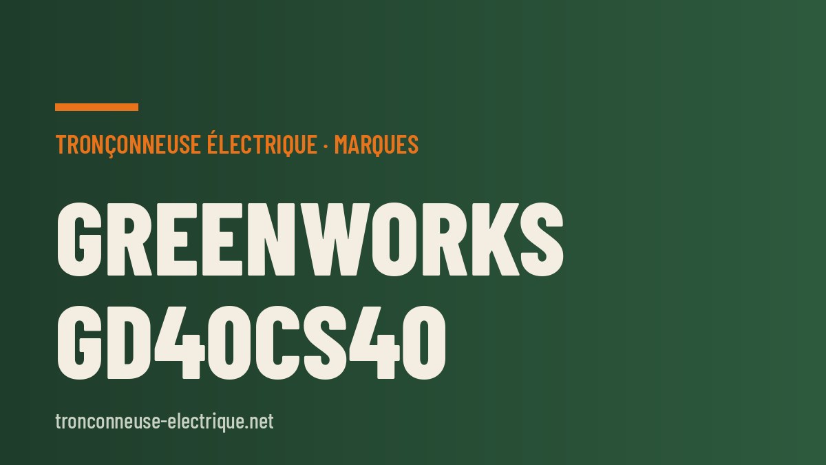 Greenworks GD40CS40
