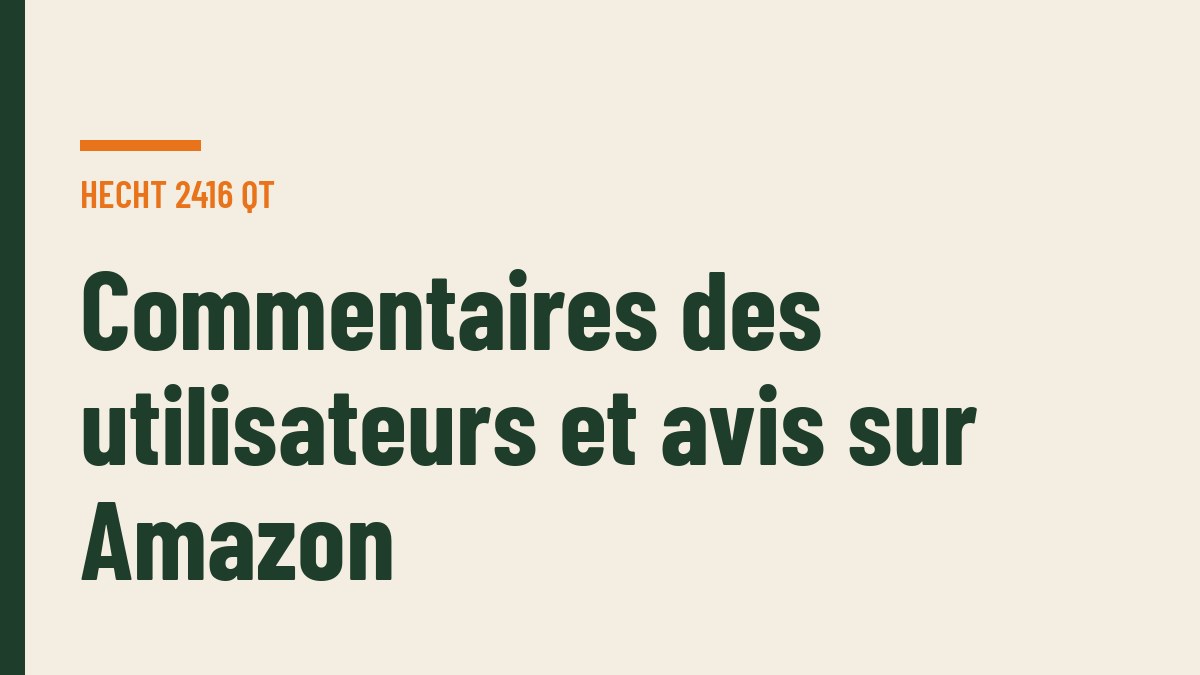 Commentaires des utilisateurs et avis sur Amazon