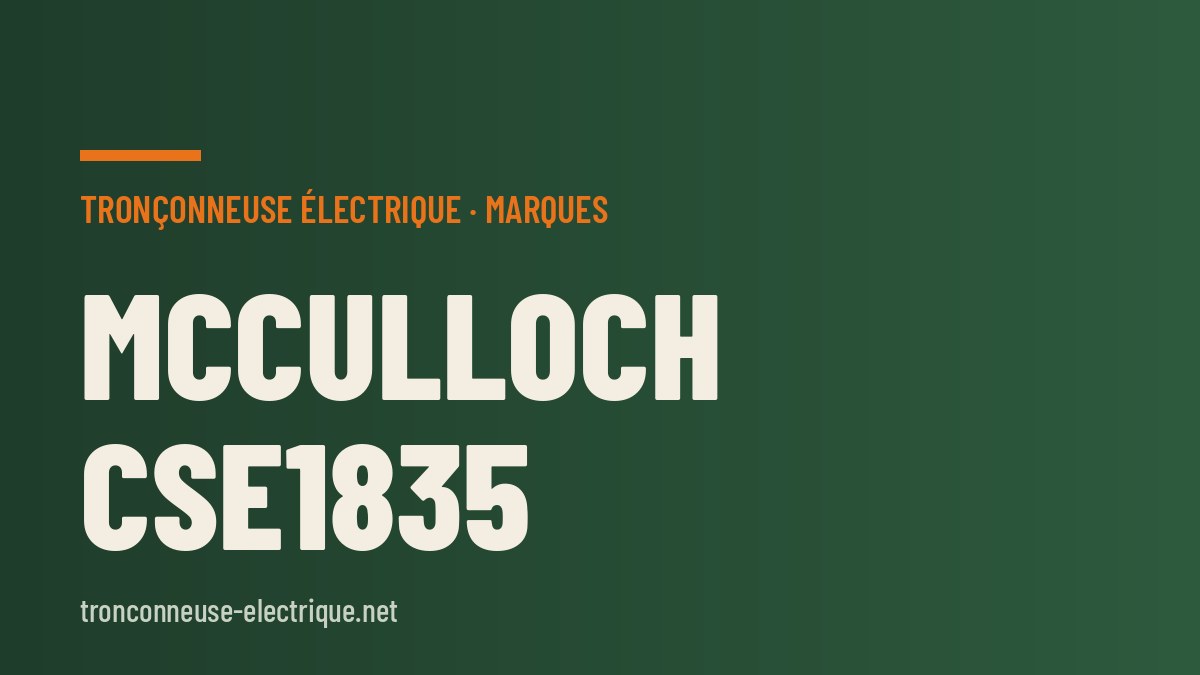 McCulloch CSE1835