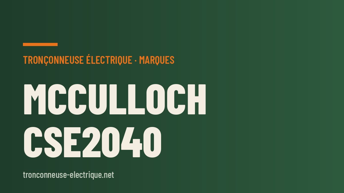 McCulloch CSE2040