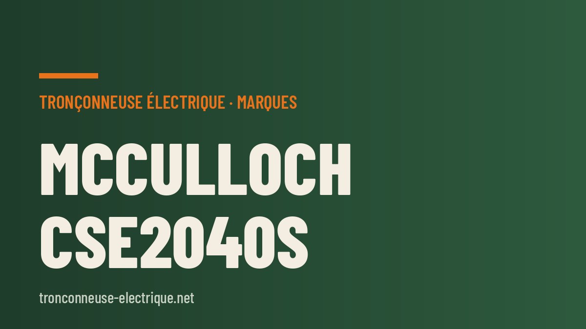 McCulloch CSE2040S
