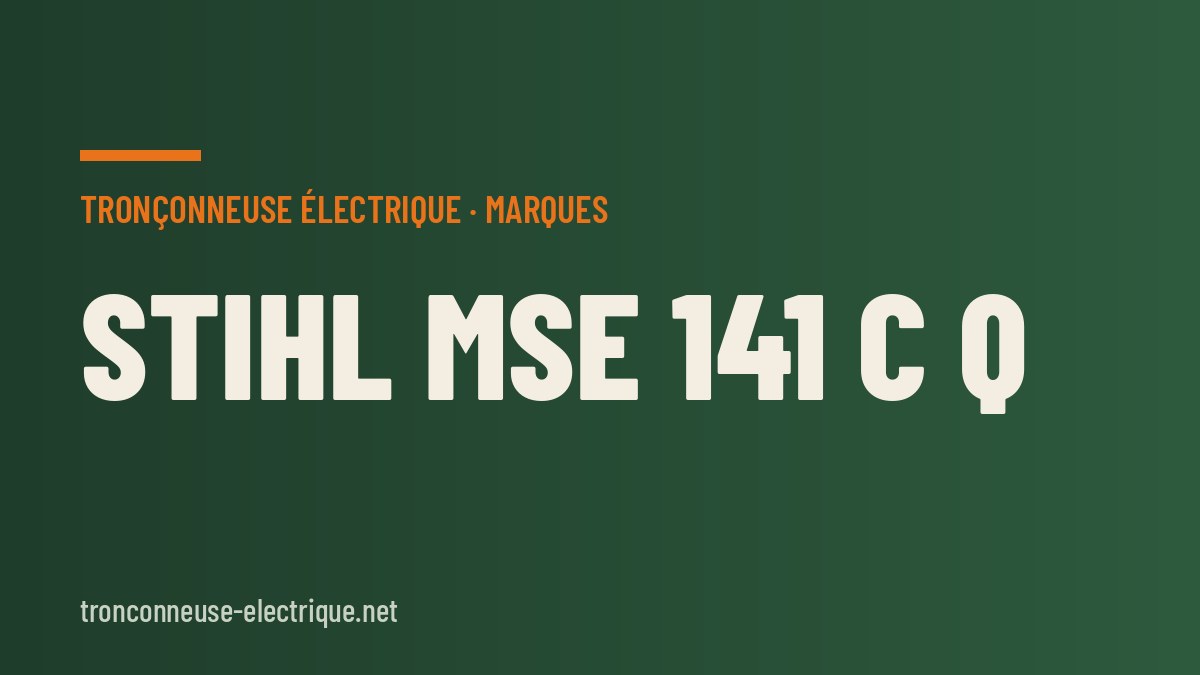 STIHL MSE 141 C Q