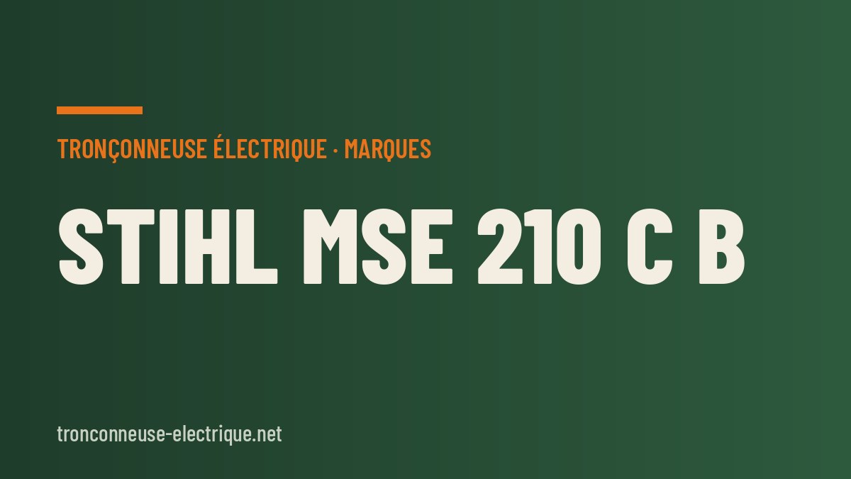 STIHL MSE 210 C B
