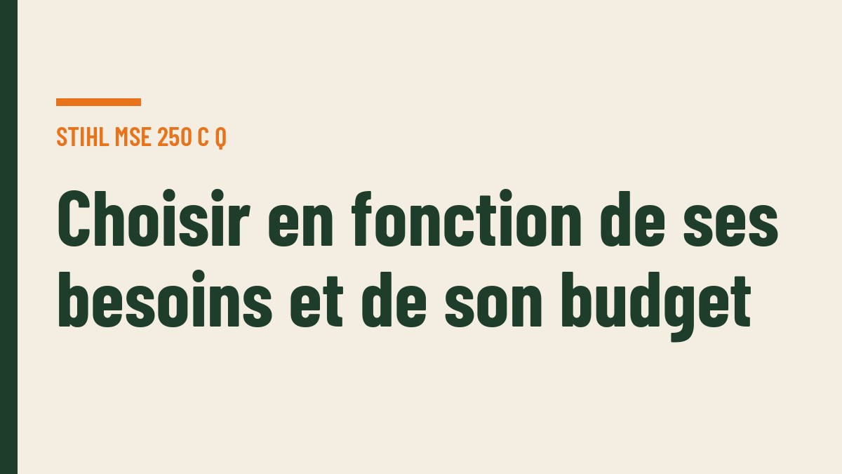 Choisir en fonction de ses besoins et de son budget